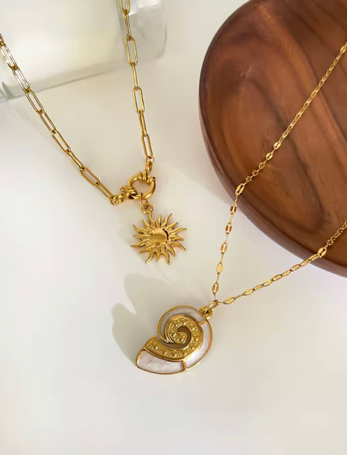 Conch Shell and Summer Sun Stackable Set