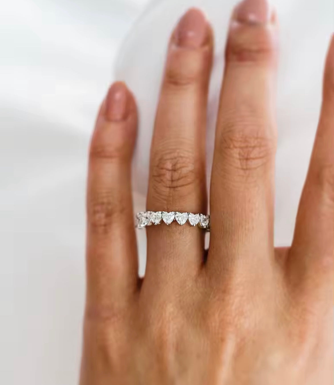 Moissanite eternity “This is Forever” ring