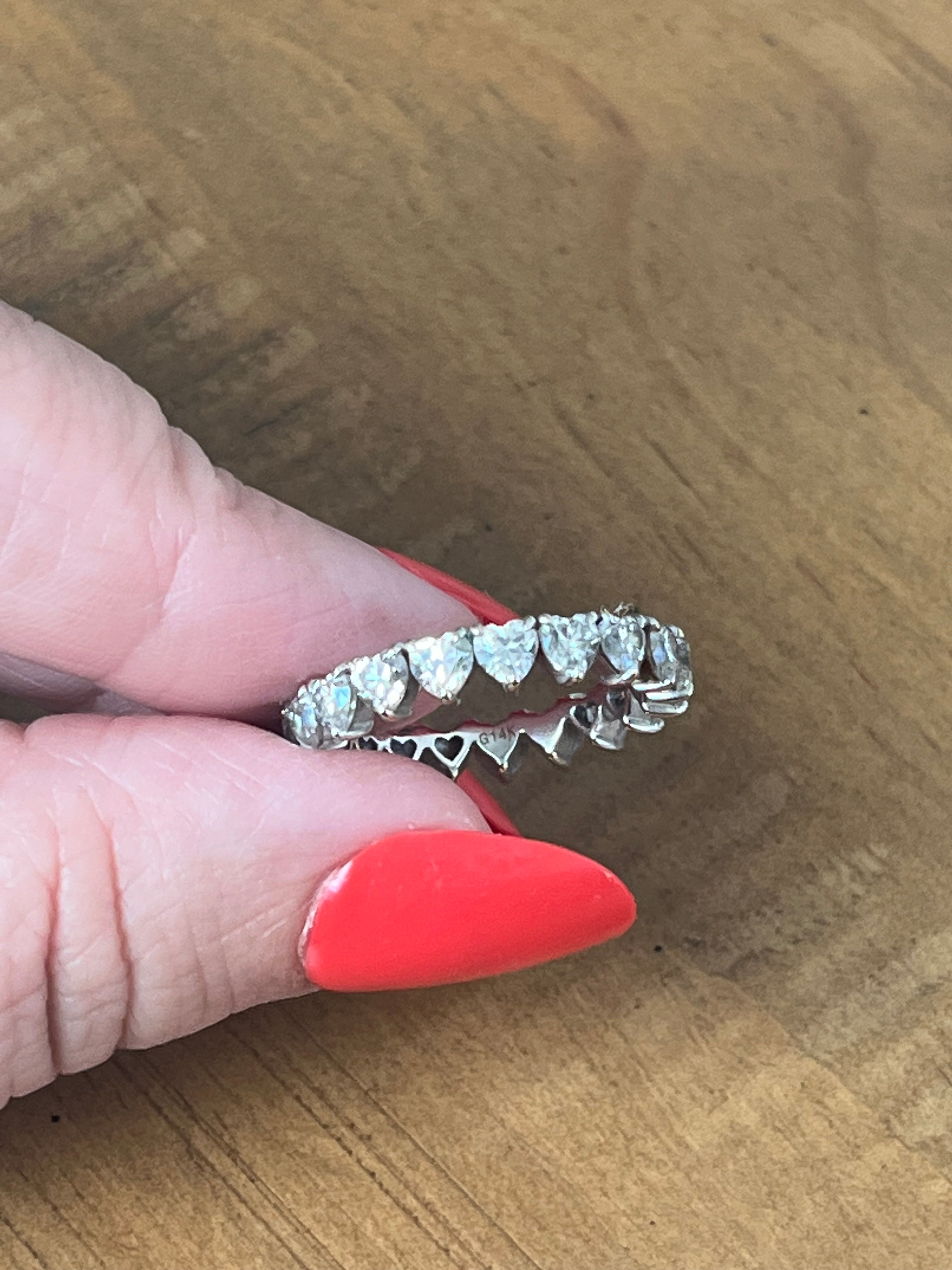 Moissanite eternity “This is Forever” ring