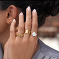Beachy Freshwater Pearl Ring