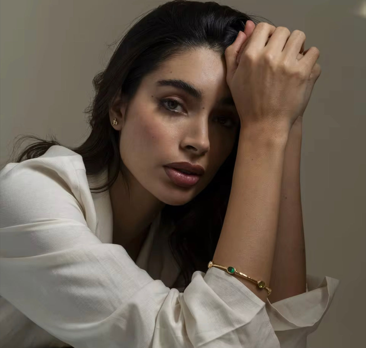 Vintage-inspired Jewel Cuff