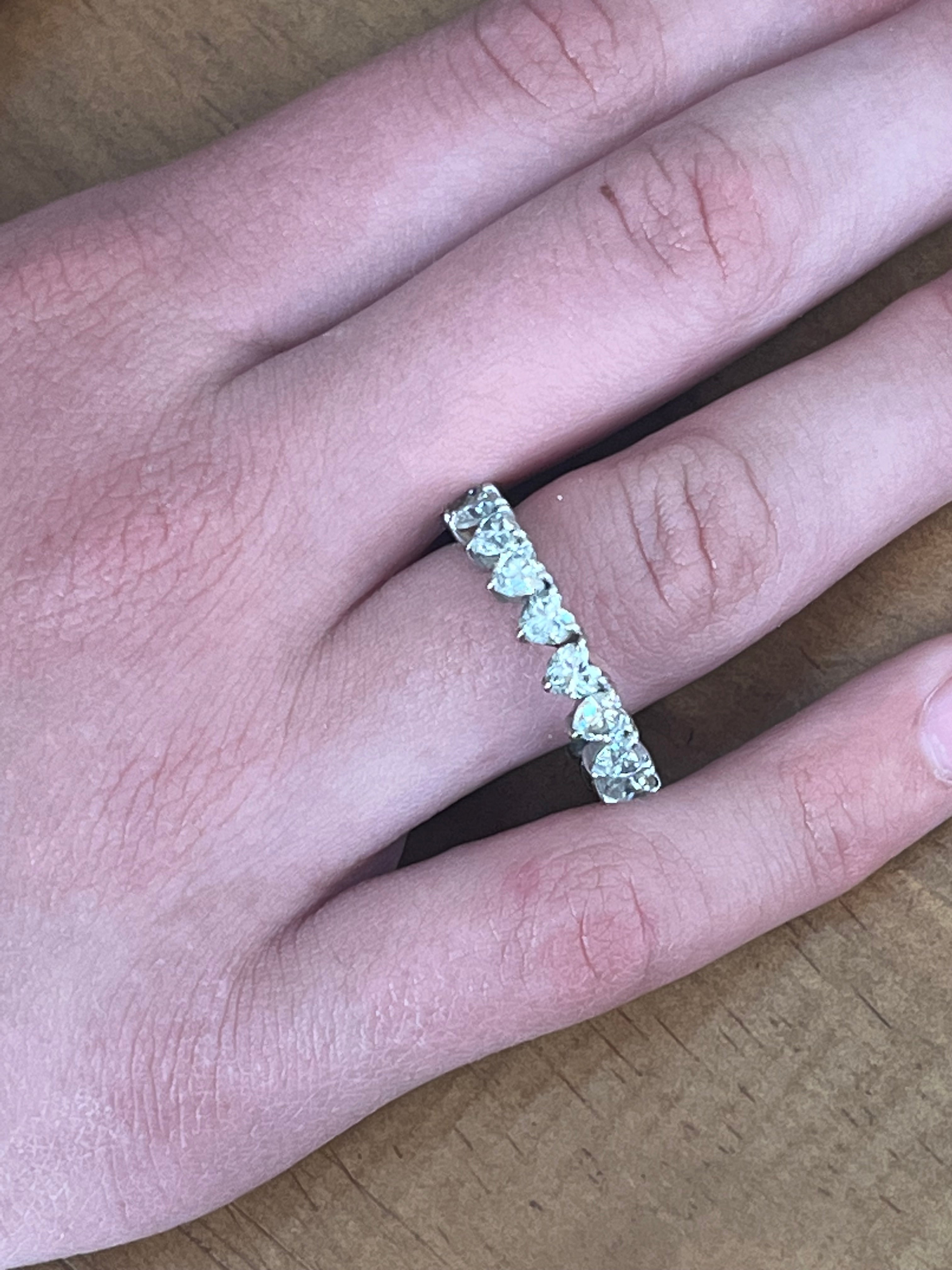 Moissanite eternity “This is Forever” ring