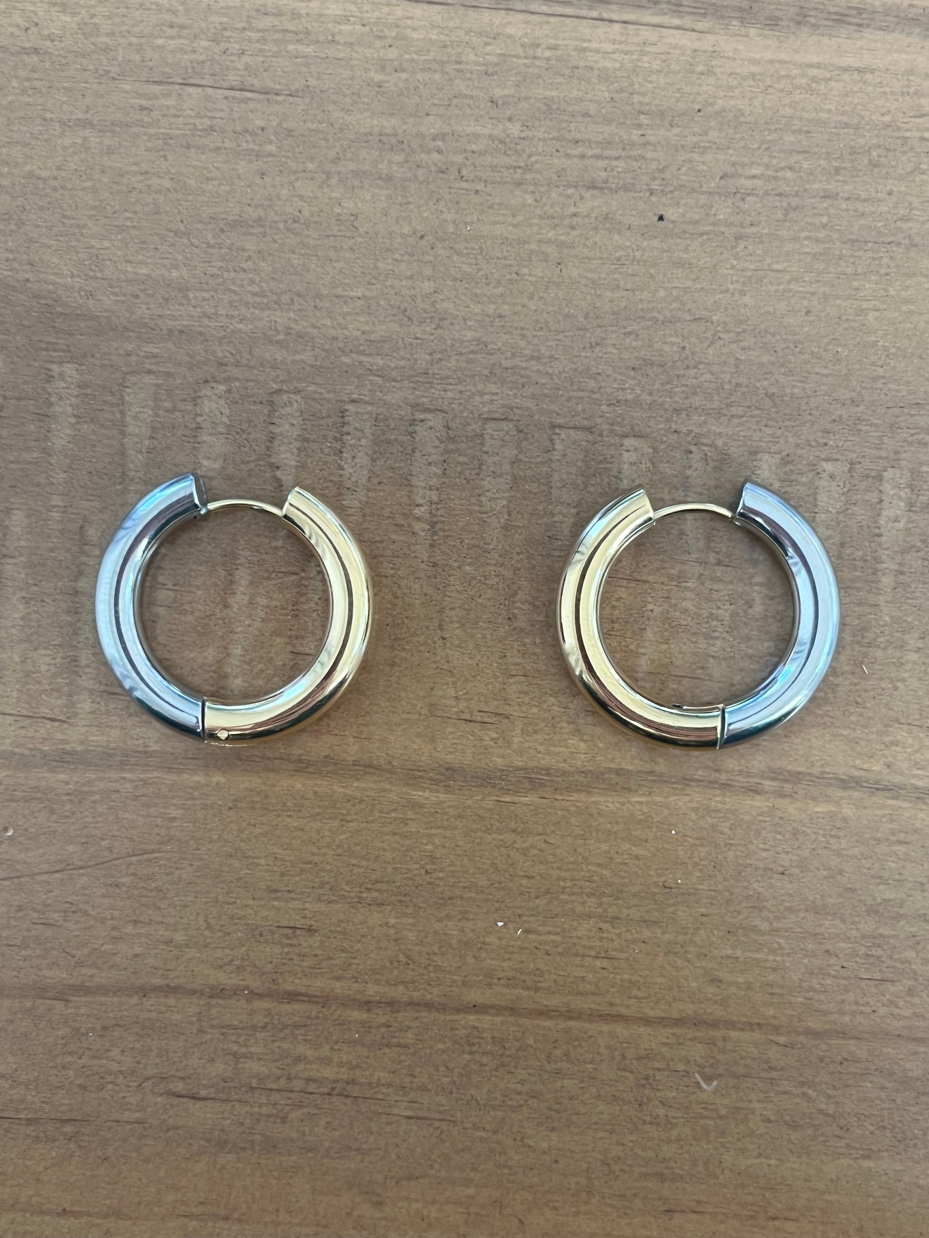 Two tone hoops