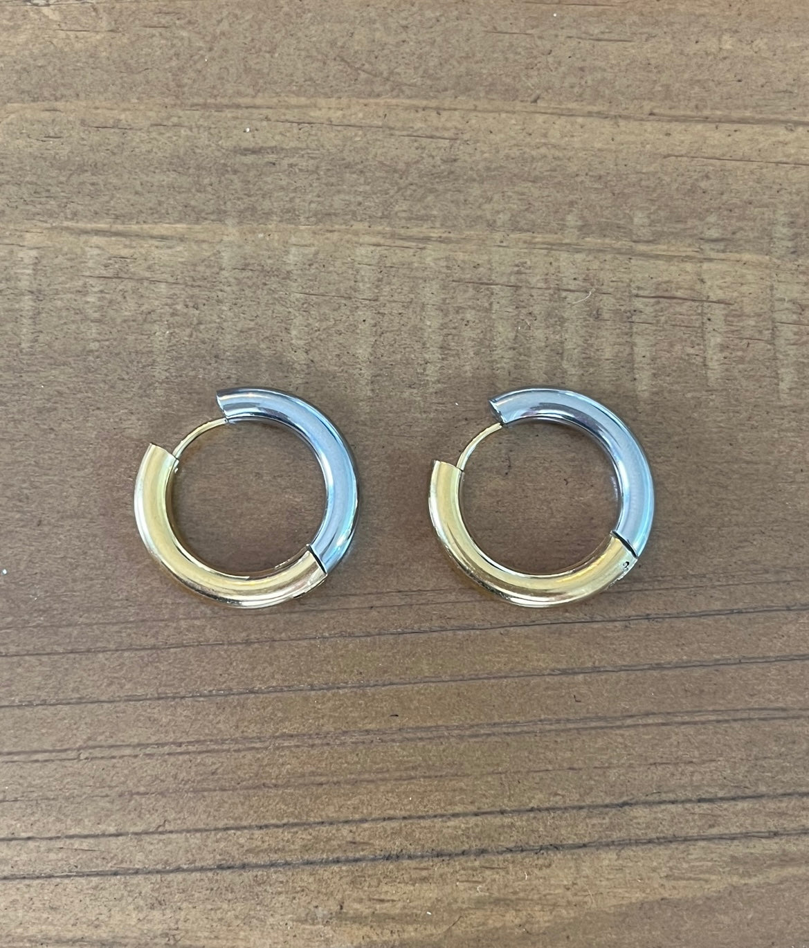 Two tone hoops