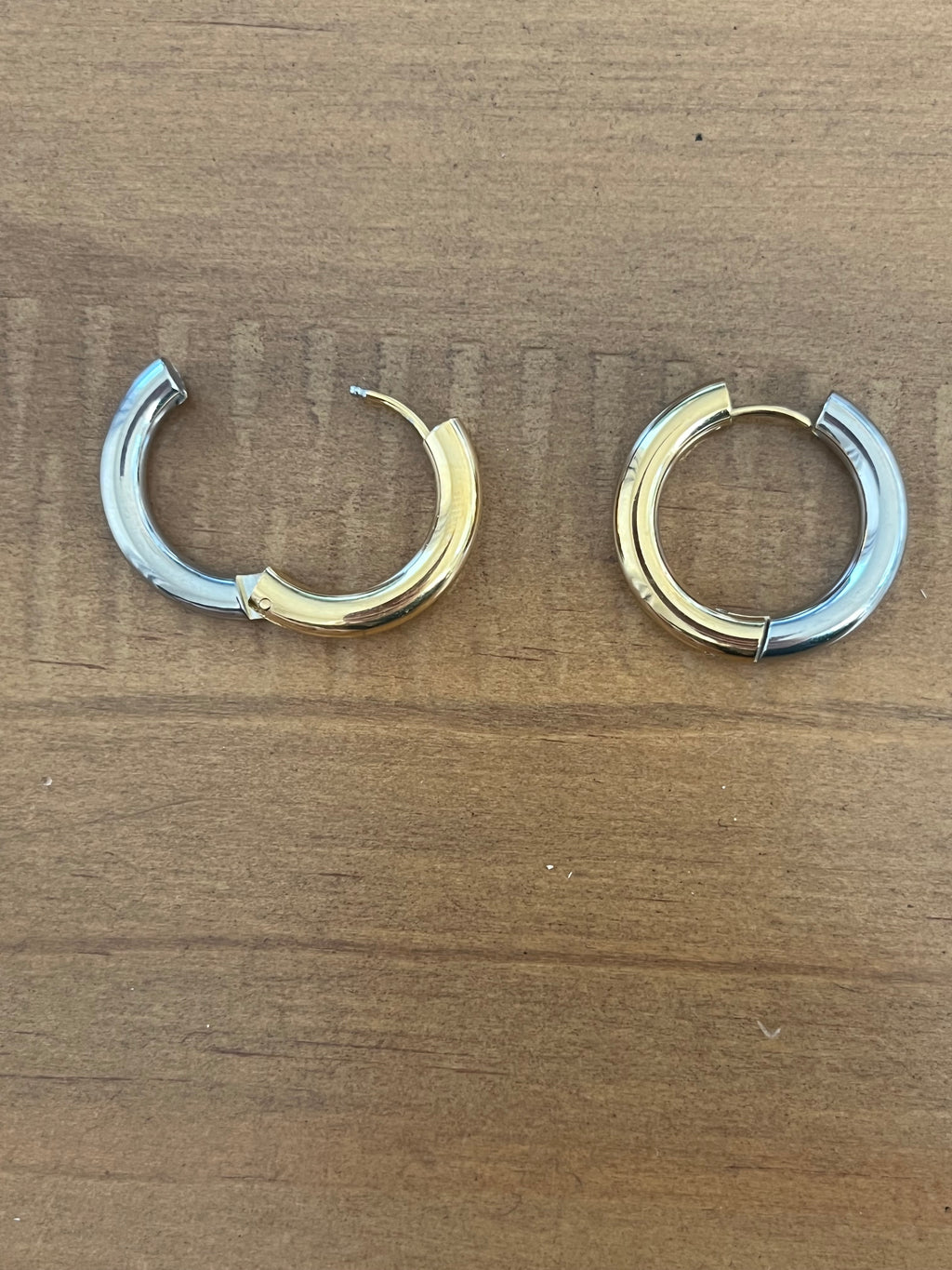 Two tone hoops