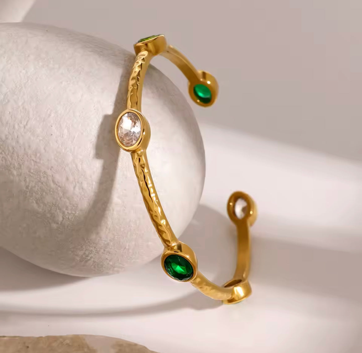Vintage-inspired Jewel Cuff