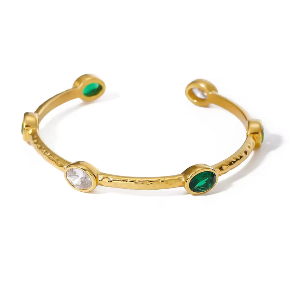 Vintage-inspired Jewel Cuff
