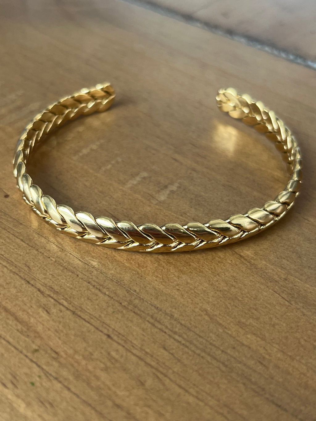 Braided cuff bracelet